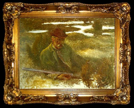 framed  bruno liljefors sjalvportratt, ta009-2